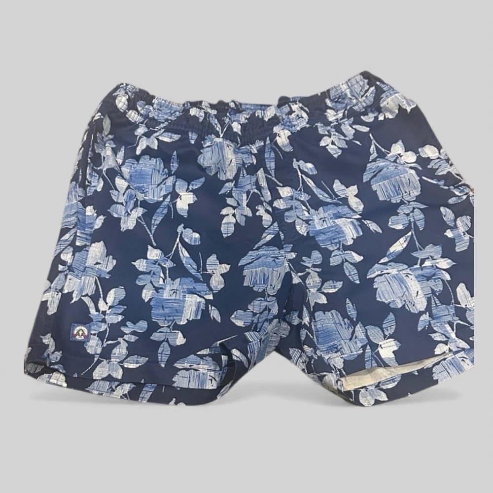 Vintage Y2k Blue Inc Denim of Sweden preppy printed swim shorts men's size 32